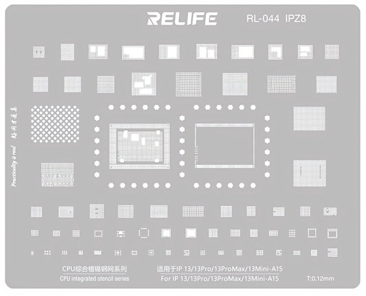 Sita BGA Relife RL-044 IPZ8 za Apple iPhone 13 / 13 Pro / 13 Pro Max / 13 mini, CPU