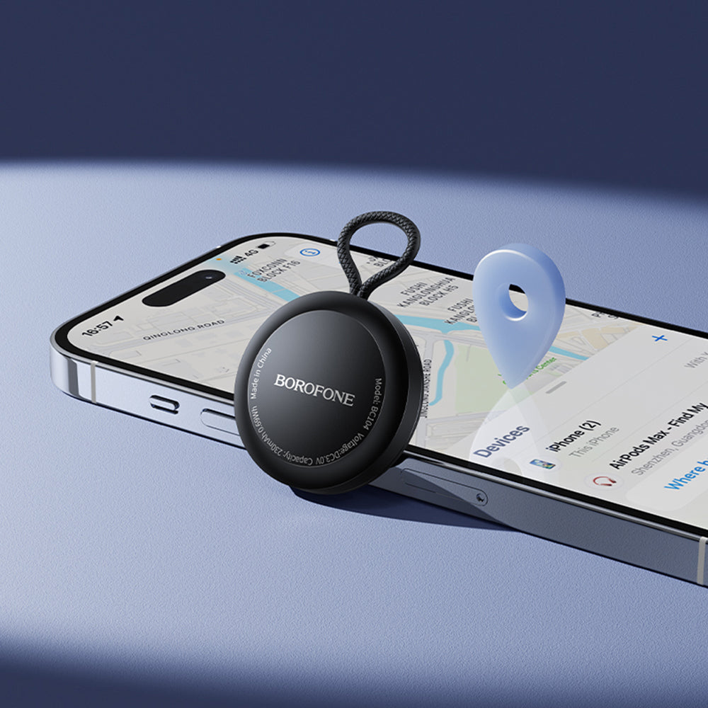 Borofone SmartTag BC104 za iOS serijo, črna