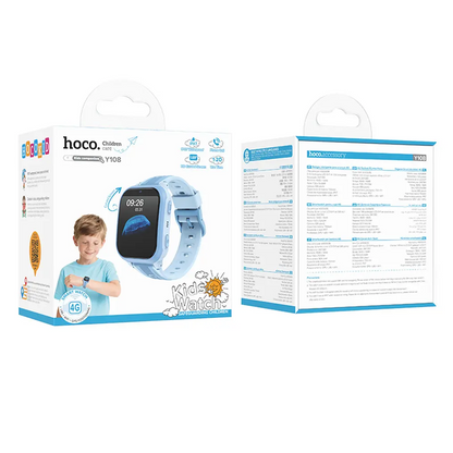 Pametna ura HOCO Y108 Kids Call, Modra