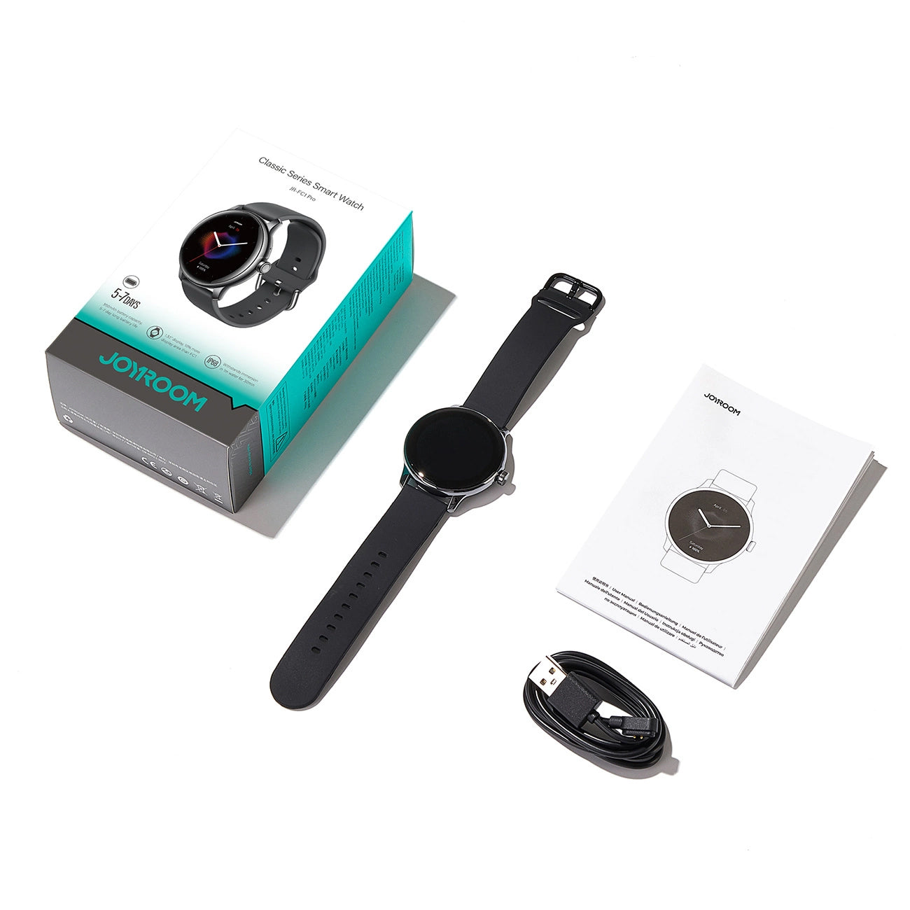 Pametna ura Joyroom JR-FC1 Pro Call, Črna