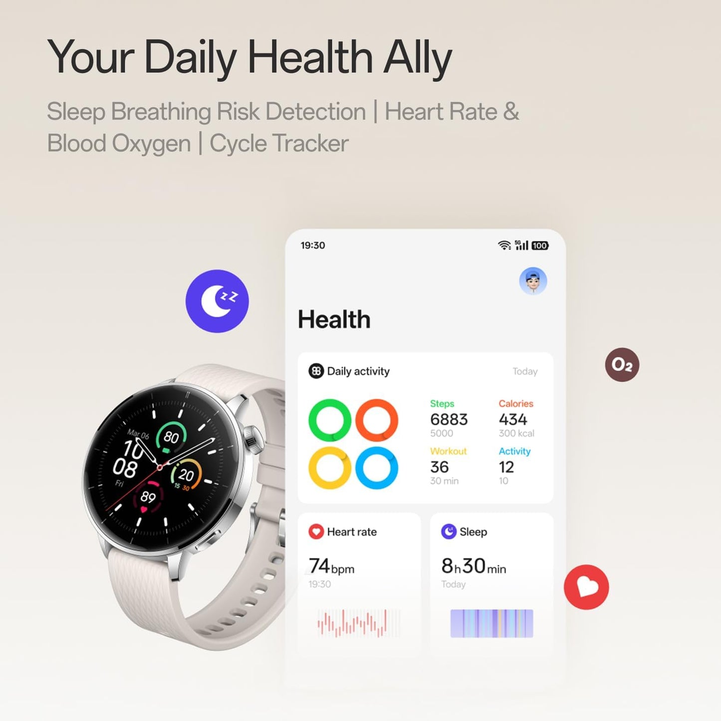 Pametna ura OnePlus Watch 3, 43 mm, črna 5491100421