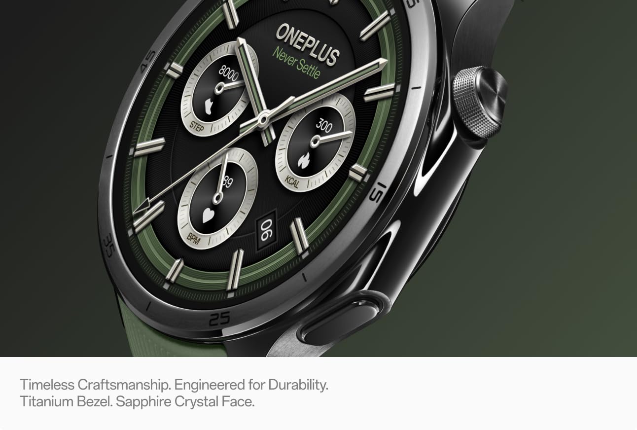 Pametna ura OnePlus Watch 3, 46mm, Zelena, Ponovno zaprto 5491100341