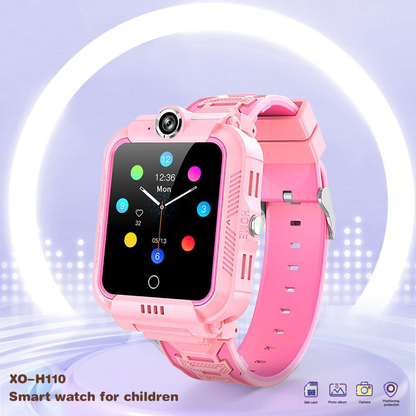 Pametna ura XO Design Kids H110, Roza