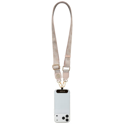 Vrvica za telefon Guess 4G Strass Metal Logo, Roza