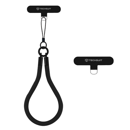 Vrvica za telefon Techsuit RWS2-03, Črna