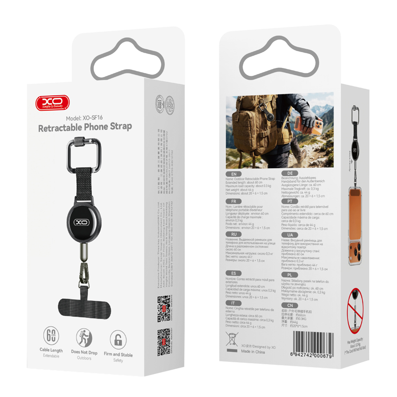 Kabel za telefon XO Design SF16, črn