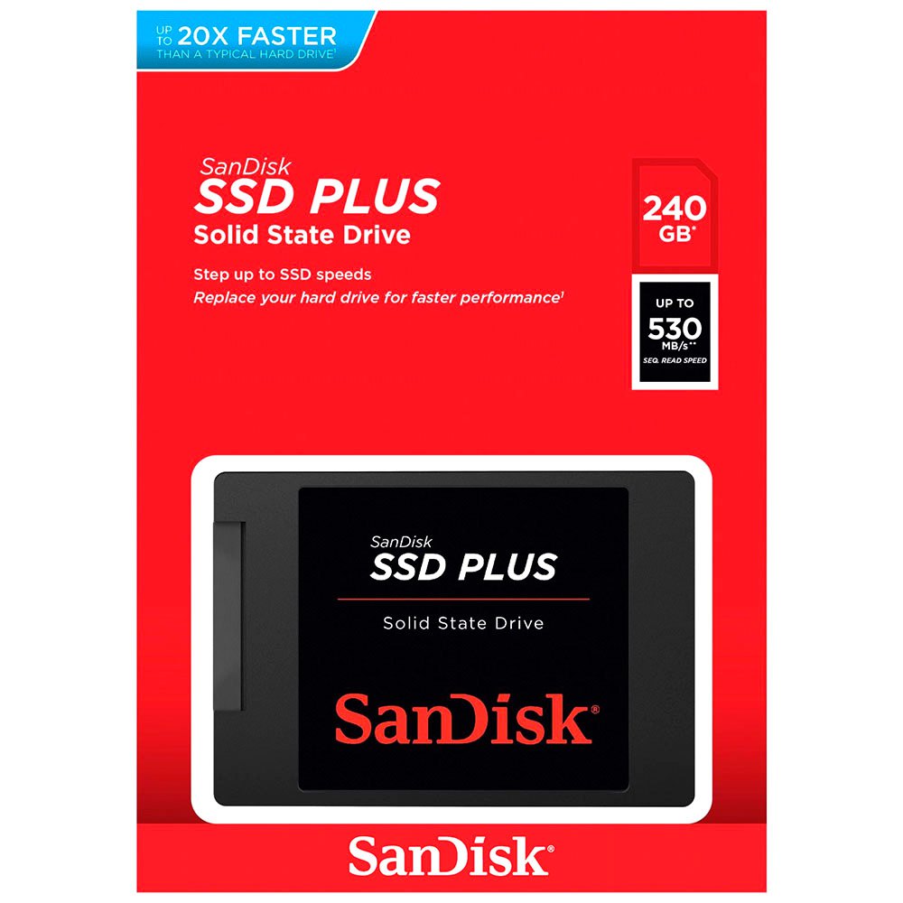 Trdi disk (SSD) SanDisk Plus, 240GB, 2,5-palčni, SATA III SDSSDA-240G-G26