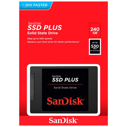Trdi disk (SSD) SanDisk Plus, 240GB, 2,5-palčni, SATA III SDSSDA-240G-G26