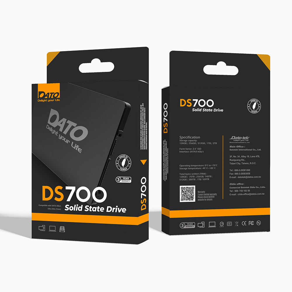Solid State Drive (SSD) Dato, 2,5 palca, 4TB, SATA III, Črn DS700SSD-4TB