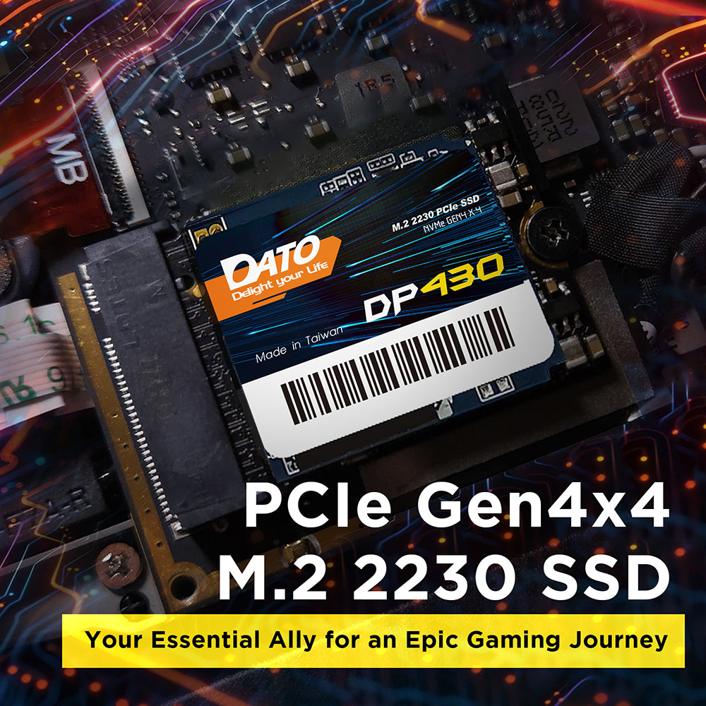 Solid State Drive (SSD) Dato DP430, NVME M.2 2230, PCIE Gen4x4, 1TB, Črn DP430SSD-1TB