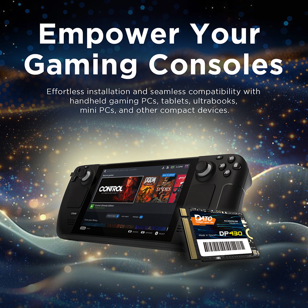 Solid State Drive (SSD) Dato DP430, NVME M.2 2230, PCIE Gen4x4, 1TB, Črn DP430SSD-1TB