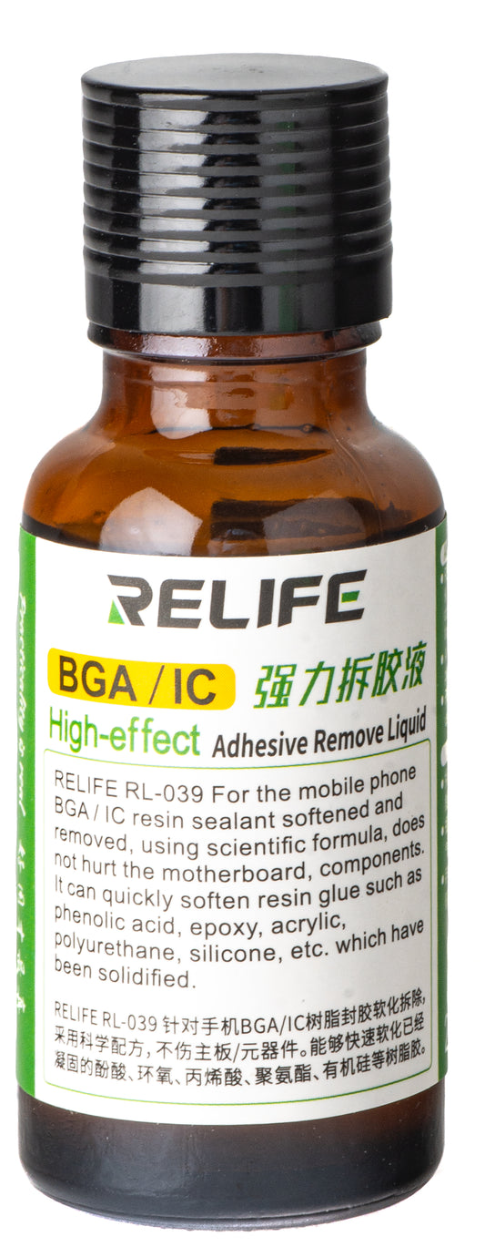 Rešitev za odstranjevanje lepila Relife RL-039, BGA / IC