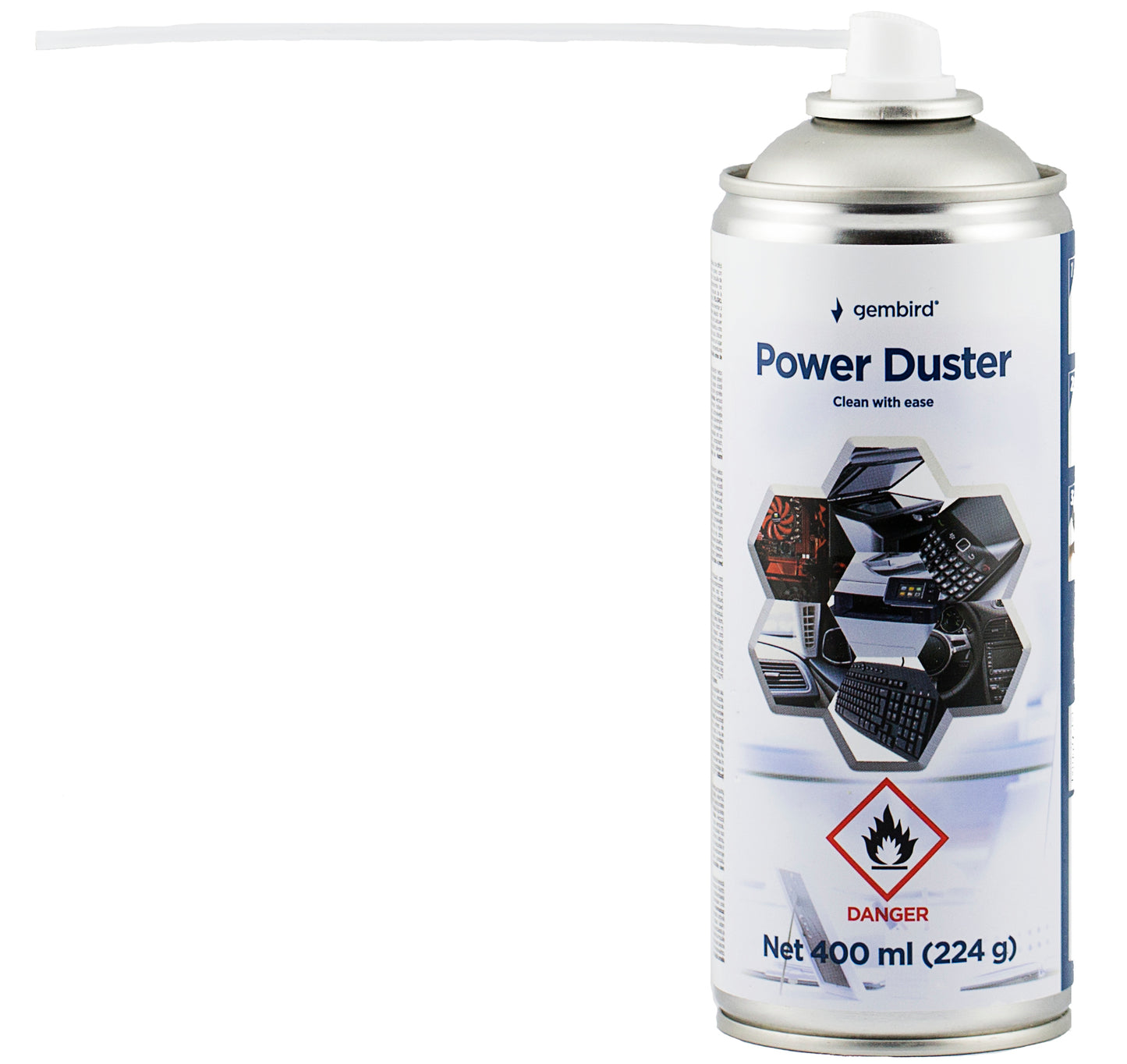 Spray stisnjenega zraka Gembird, 400ml CK-CAD-FL400-01