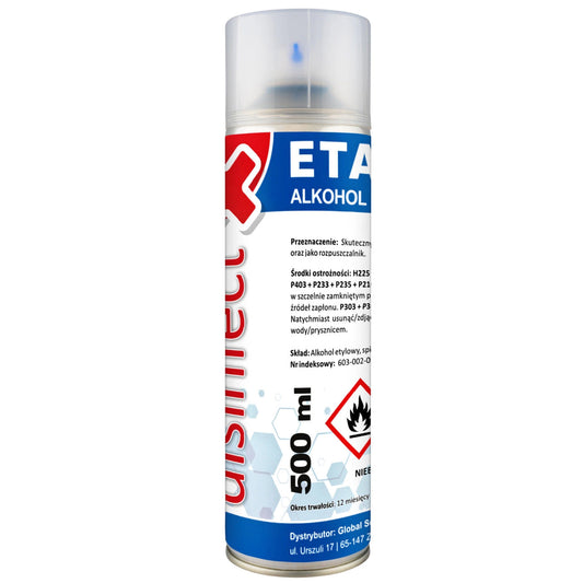 Spray za čiščenje z etilnim alkoholom OEM, 500 ml