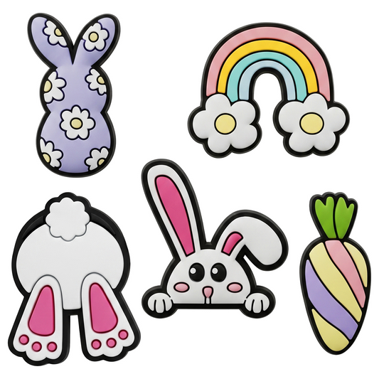 3D OEM Bunny nalepka za ovitek za telefon / tablico, komplet 5 kosov, večbarvna