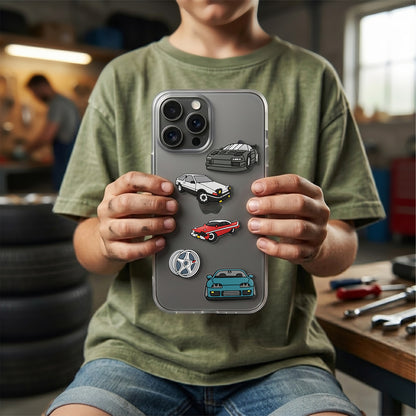 3D OEM Fast Cars nalepka za ovitek za telefon / tablico, komplet 5 kosov, večbarvna