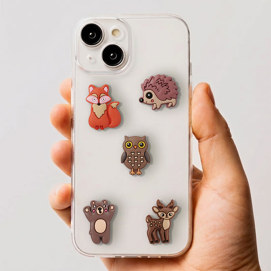 3D OEM Forest nalepka za ovitek za telefon / tablico, komplet 5 kosov, večbarvna