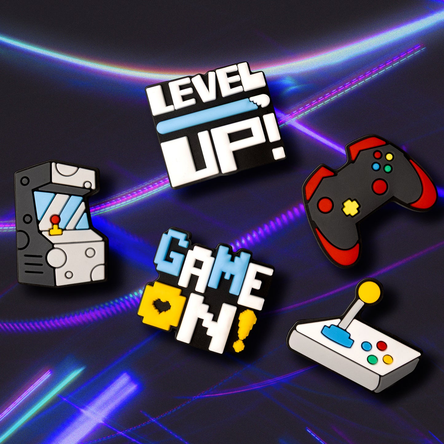 3D OEM GameOn Sticker for Phone / Tablet Case, Set of 5, Multicolor