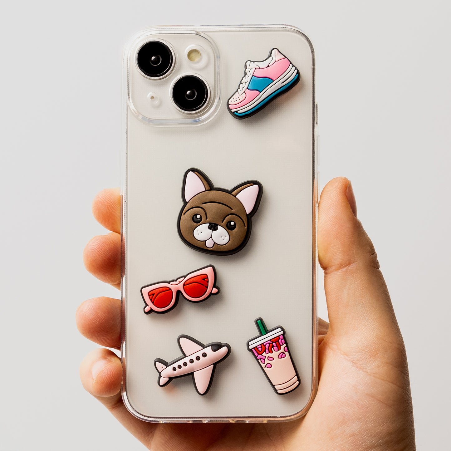 3D OEM Lifestyle nalepka za ovitek za telefon / tablico, komplet 5 kosov, roza