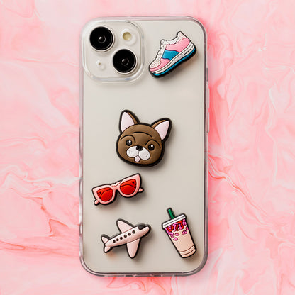 3D OEM Lifestyle nalepka za ovitek za telefon / tablico, komplet 5 kosov, roza