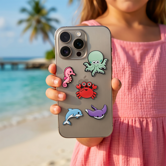 3D OEM Ocean nalepka za ovitek za telefon / tablico, komplet 5 kosov, večbarvno