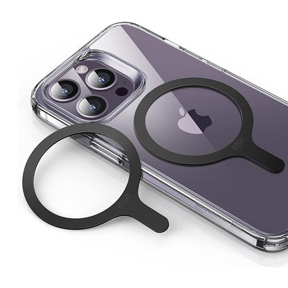 Kovinska nalepka ESR HaloLock, Set 2 kosa, Črna