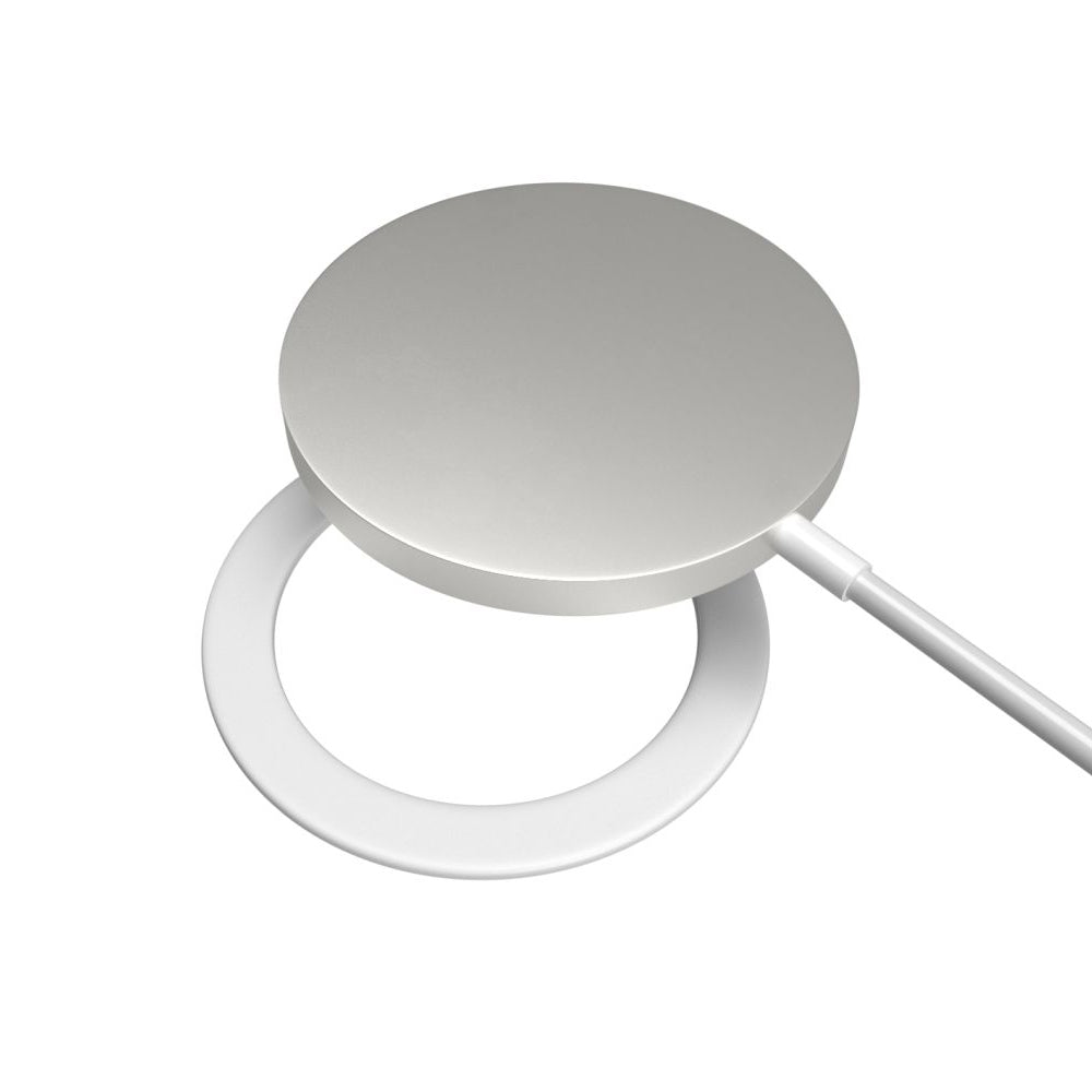 Kovinska nalepka Fixed, Bela