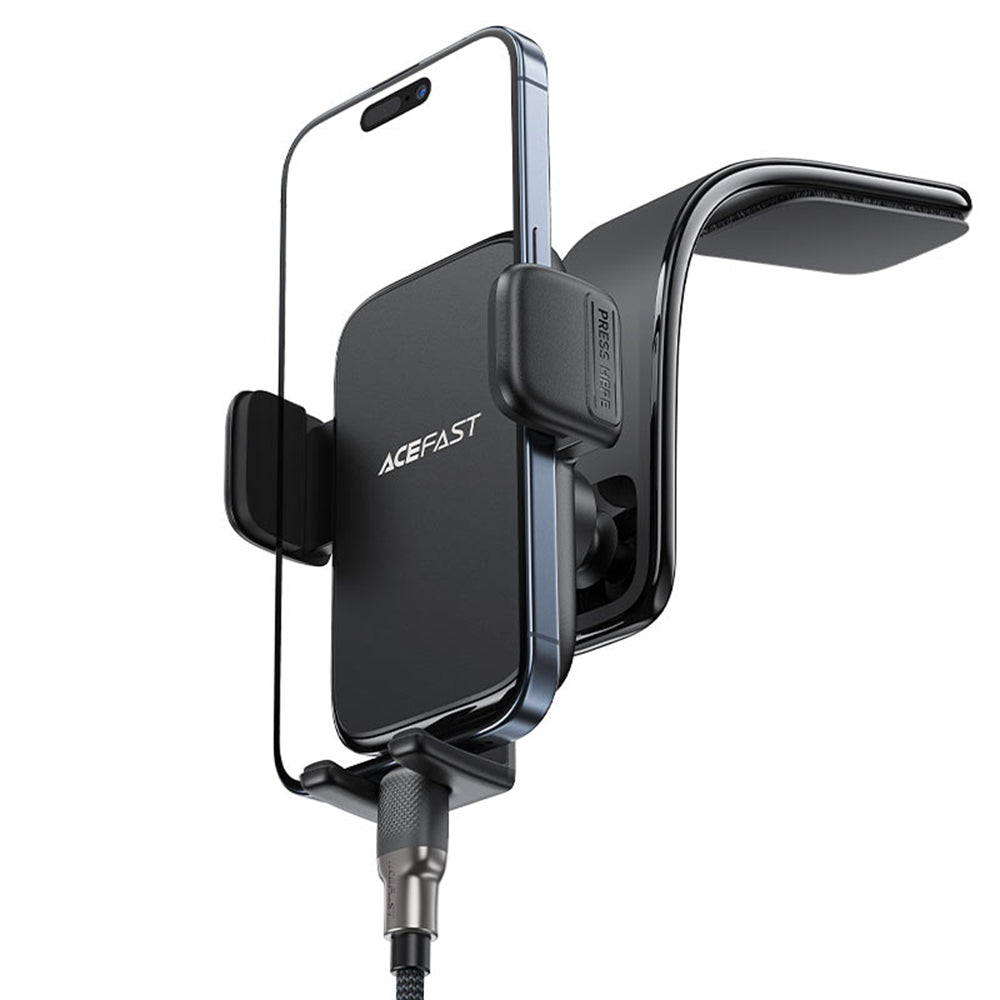 Nosilec za avto Acefast D28, 4.5inch - 6.7inch, črn