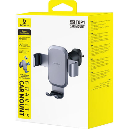 Avto nosilec Baseus Metal Age Gravity, univerzalen, siv C40478701813-00