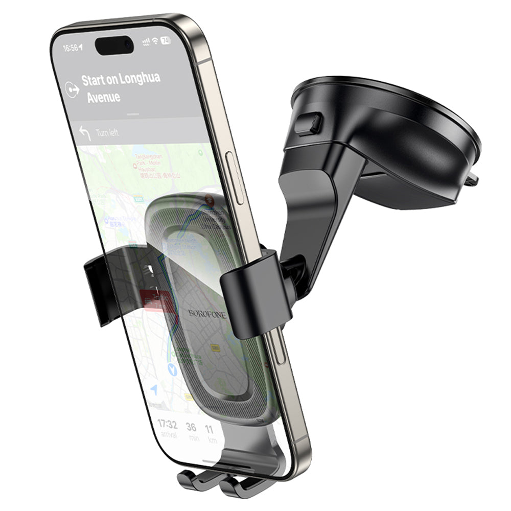 Nosilec za avto Borofone BH130 Follower Gravity, 6.1inch - 7inch, Črn