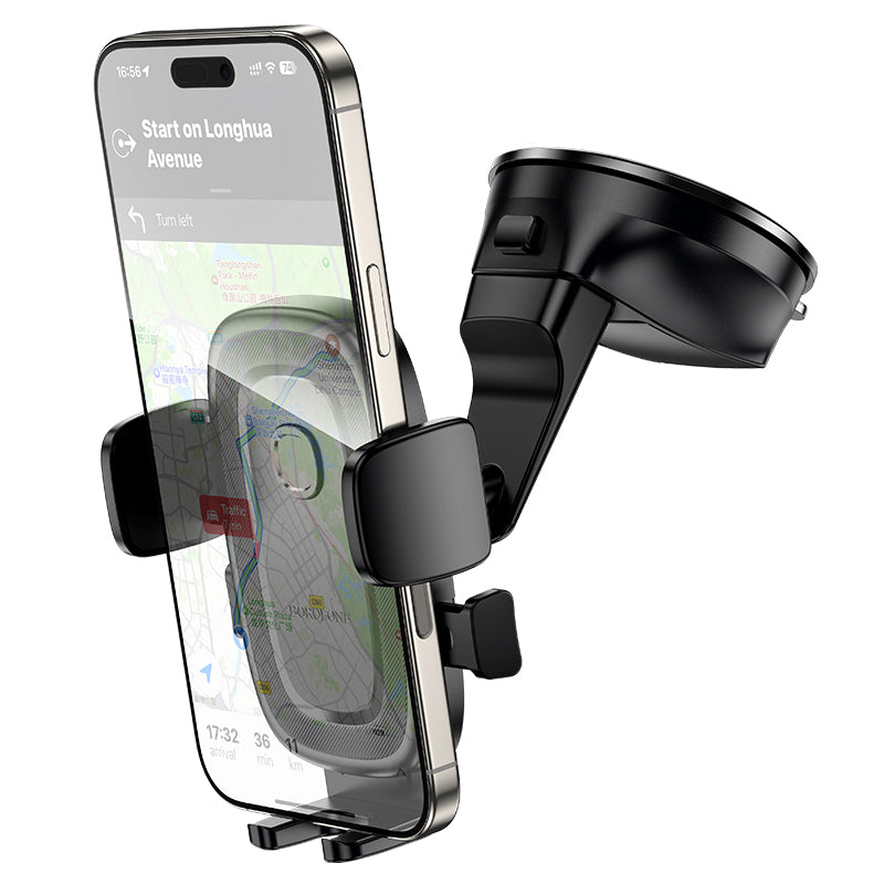 Nosilec za avto Borofone BH132 Follower, 4.5inch - 7inch, črn