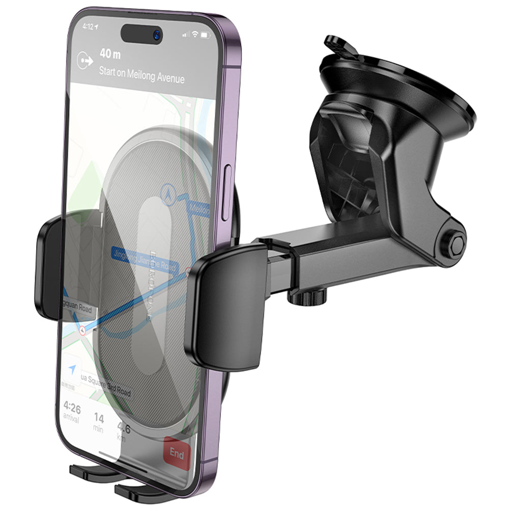 Avtomobilski nosilec Borofone BH134 Rio, 4.5inch - 7inch, črn