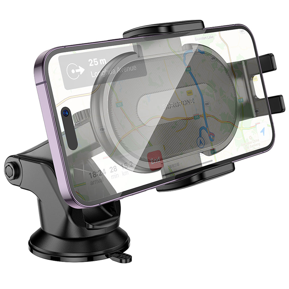 Avtomobilski nosilec Borofone BH134 Rio, 4.5inch - 7inch, črn