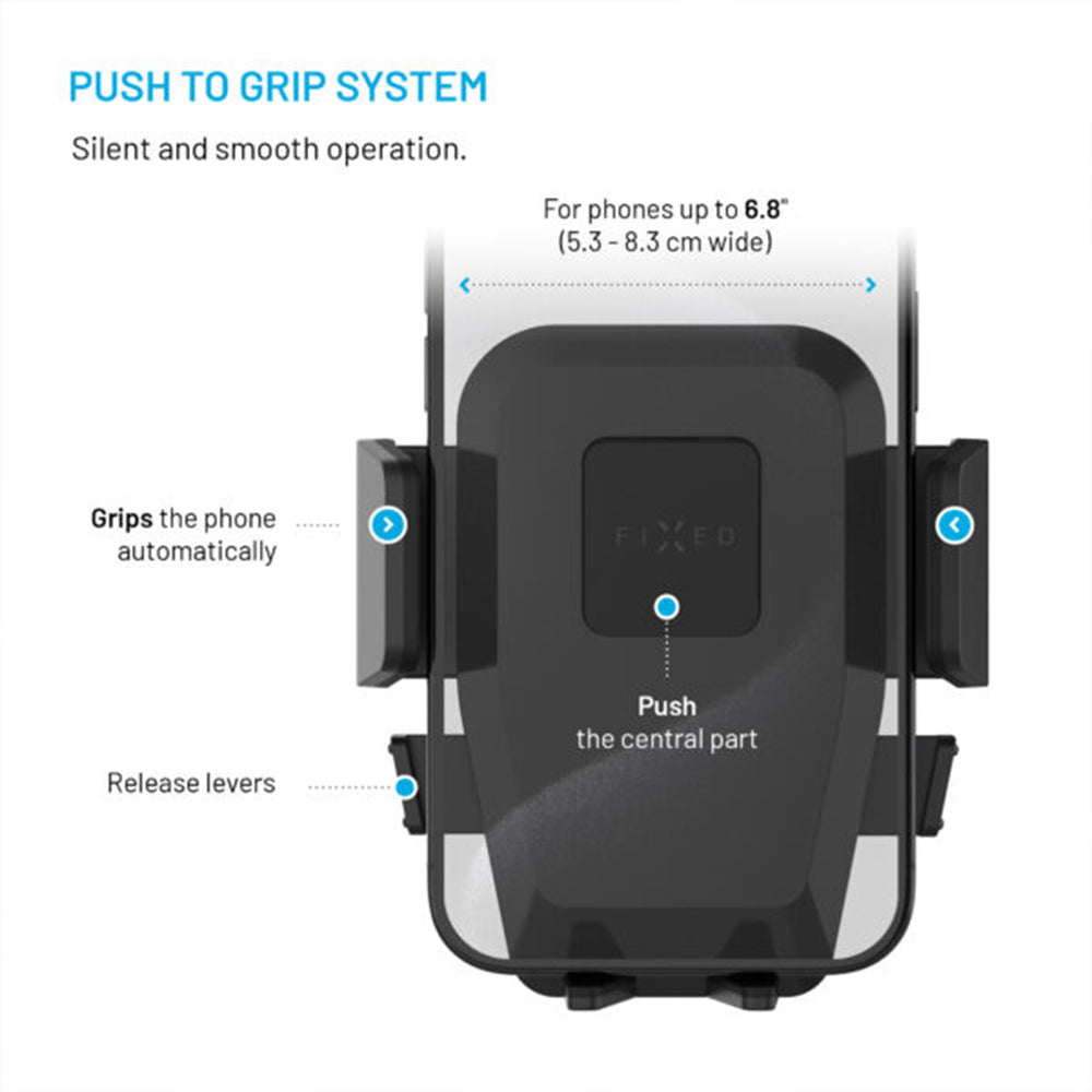 Nosilec za avto Fixed Iconiq Vent, Univerzalen, Črn