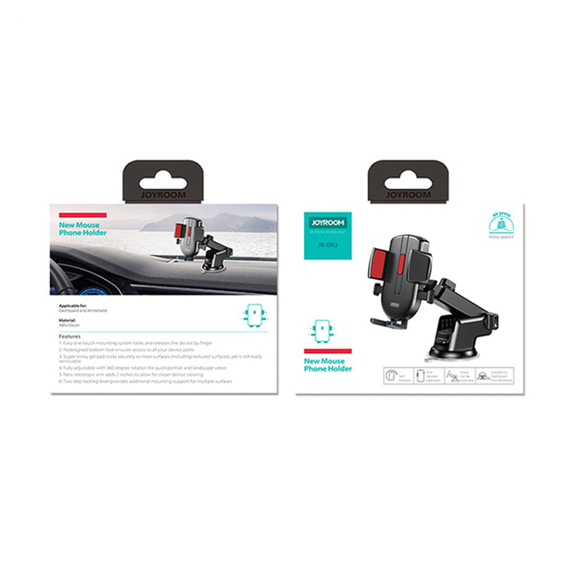 Joyroom JR-OK3 Car Holder, 4inch - 6.7inch, Black