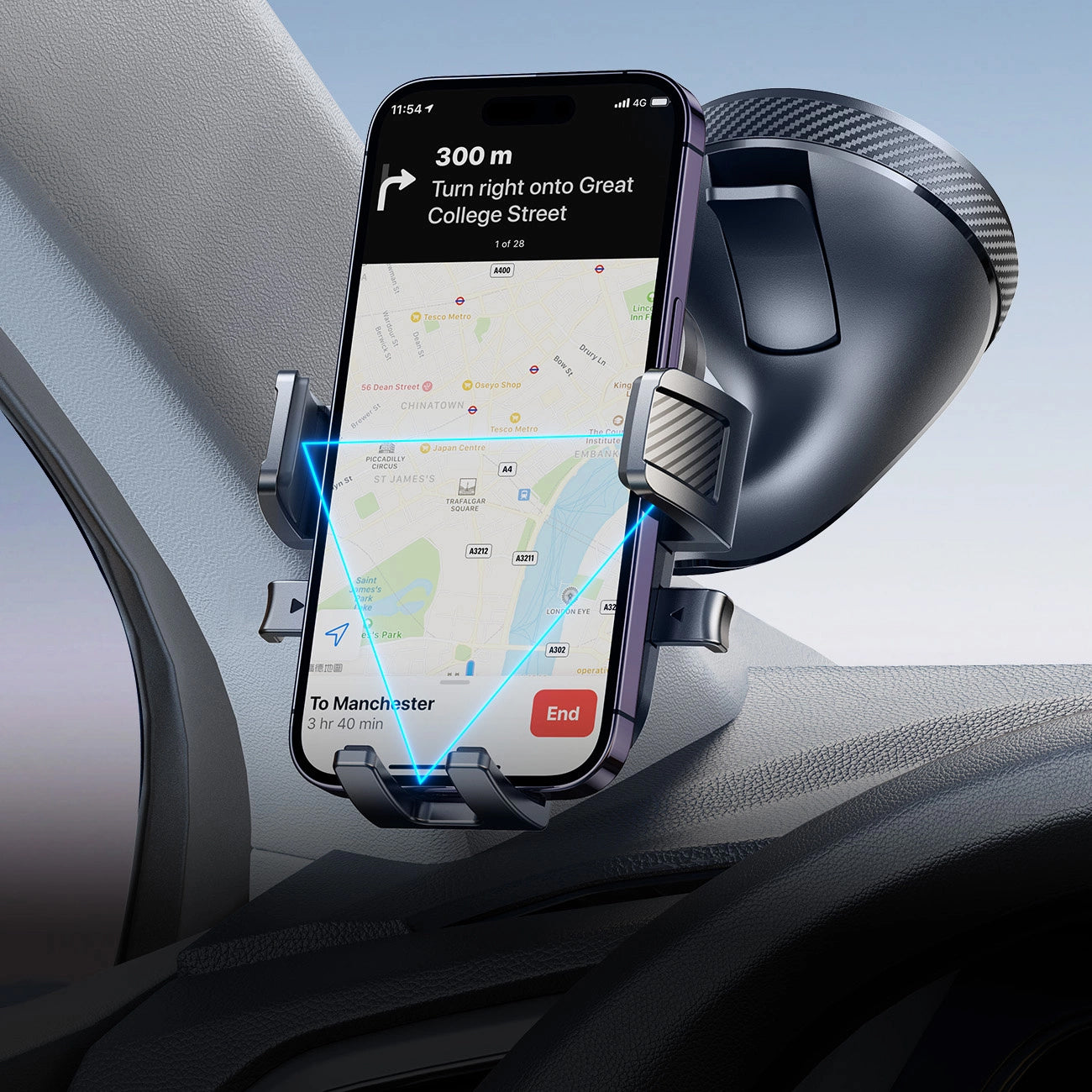 Nosilec za avto Joyroom JR-OK6 Dash, 4.7inch - 6.8inch, črn