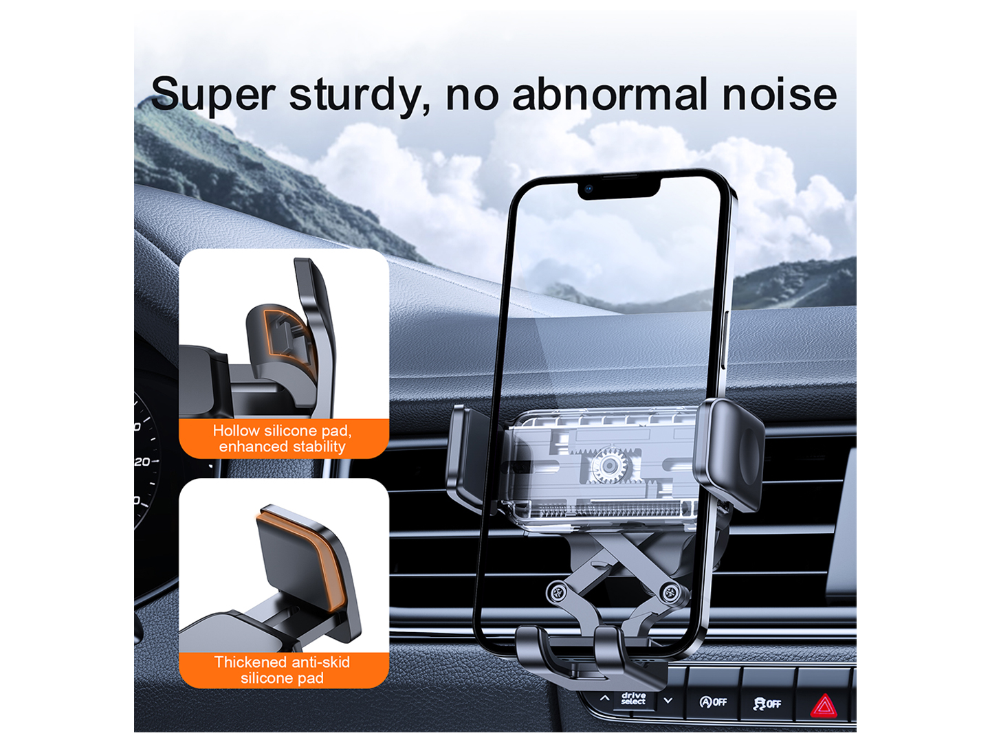 Nosilec za avto Joyroom JR-ZS283 Vent, 4.7inch - 6.7inch, črn