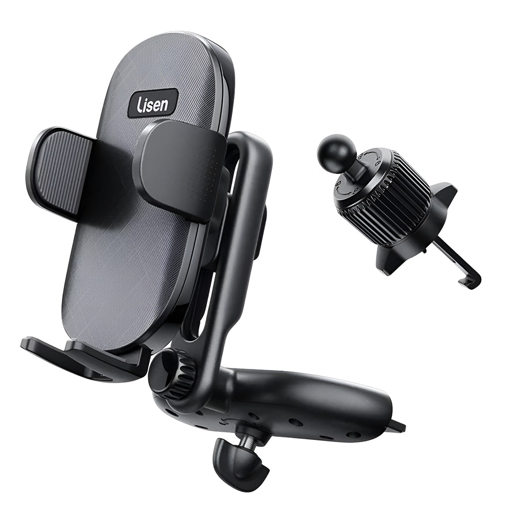 Avtomobilski nosilec Lisen 2v1, 4.7inch - 7.2inch, črn YL0222040016