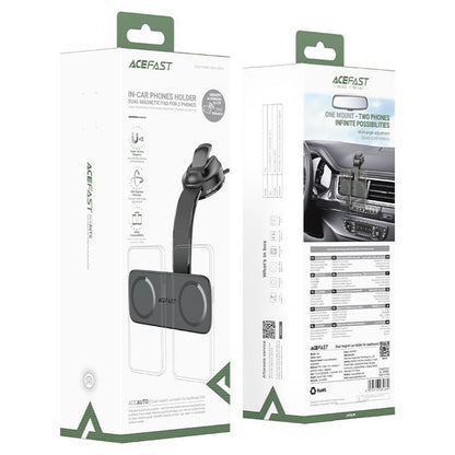 Magnetni avtomobilski nosilec Acefast D60, Univerzalen, Črn