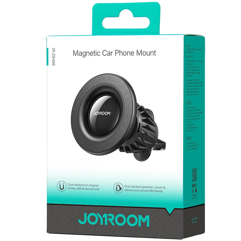 Magnetni avtomobilski nosilec Joyroom JR-ZS406 Air Vent, Univerzalen, Črn