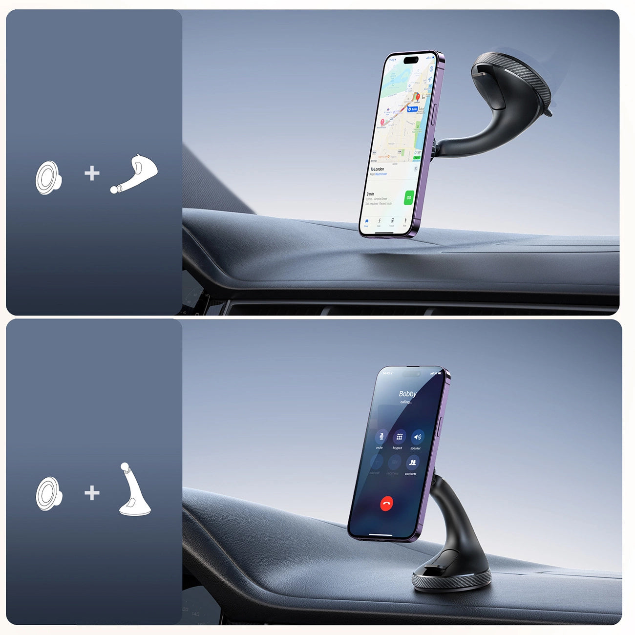 Joyroom JR-ZS406 Magnetno držalo za avto, univerzalno, črno 