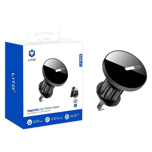 Magnetni avtomobilski nosilec Lito LT-W05, Univerzalen, Črn