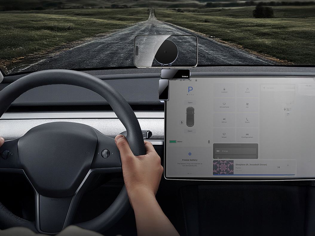 Avtomobilski magnetni nosilec MagSafe Baseus MaxView, črn C40180701813-00