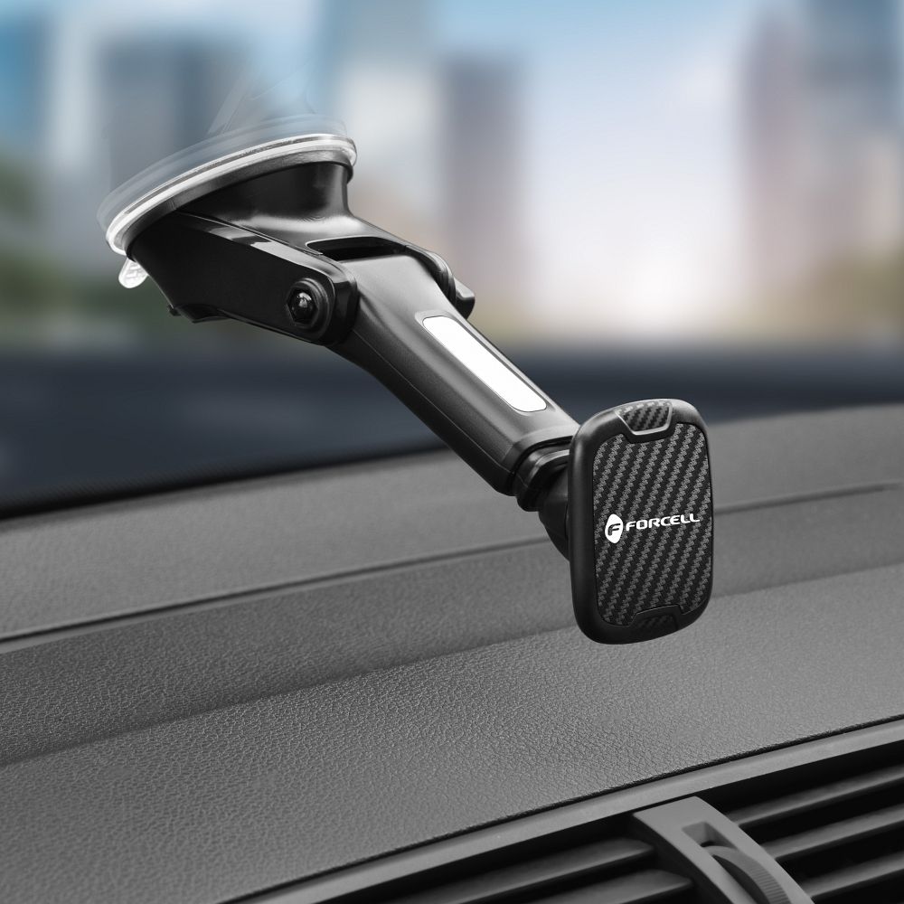 Forcell Carbon H-CT327 Magnetic Car Holder, Universal, Black 