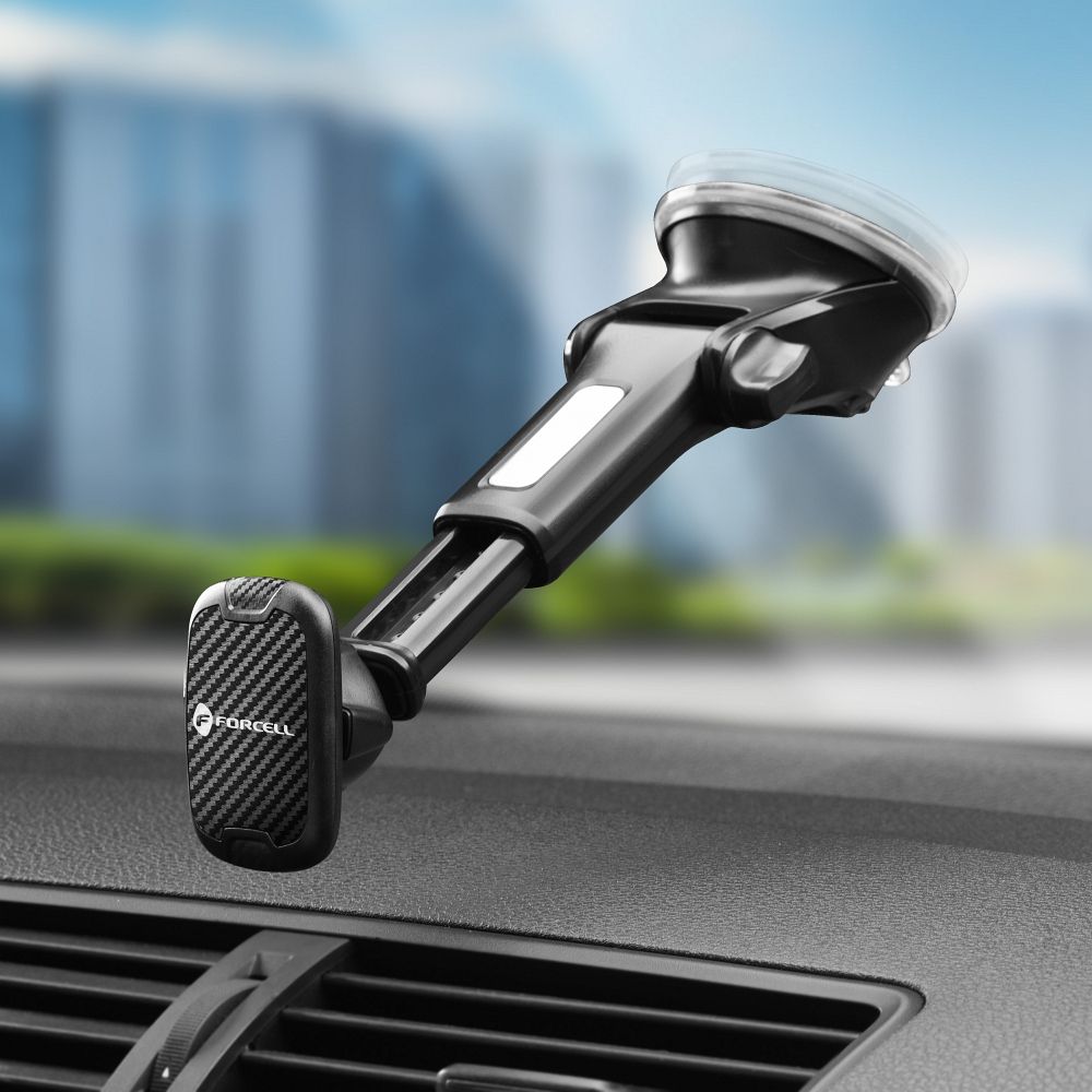 Forcell Carbon H-CT327 Magnetic Car Holder, Universal, Black 