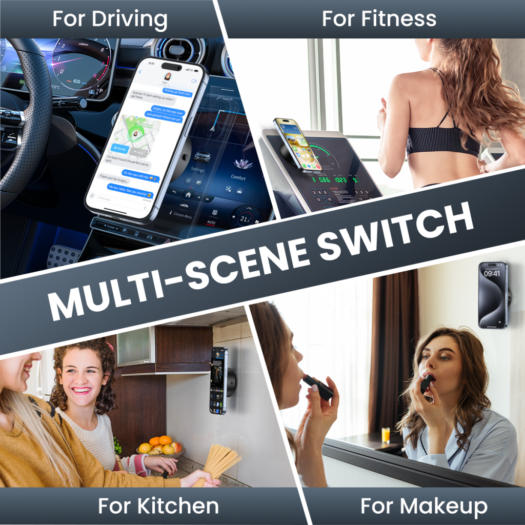 Magnetni avtomobilski nosilec XO Design C155, Univerzalen, Črn