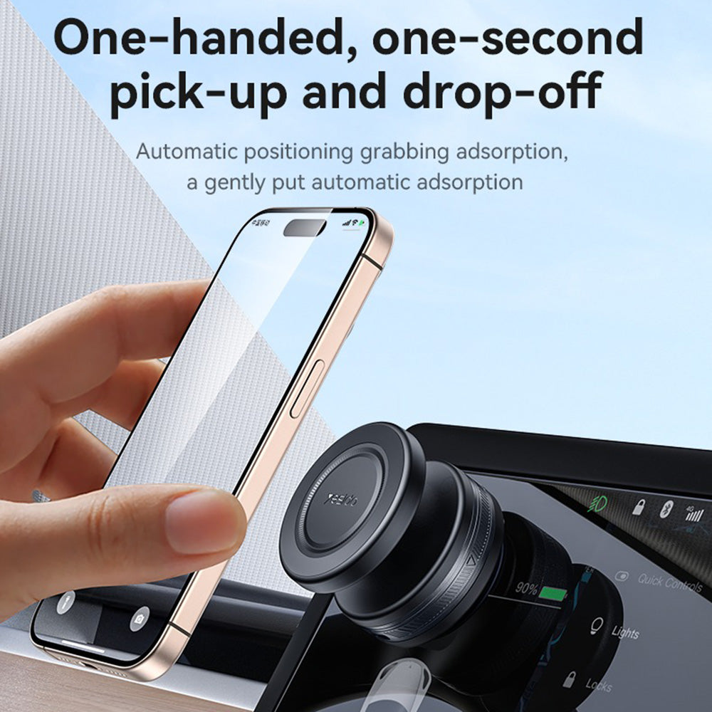 Magnetni avtomobilski nosilec Yesido C224, Univerzalen, Črn