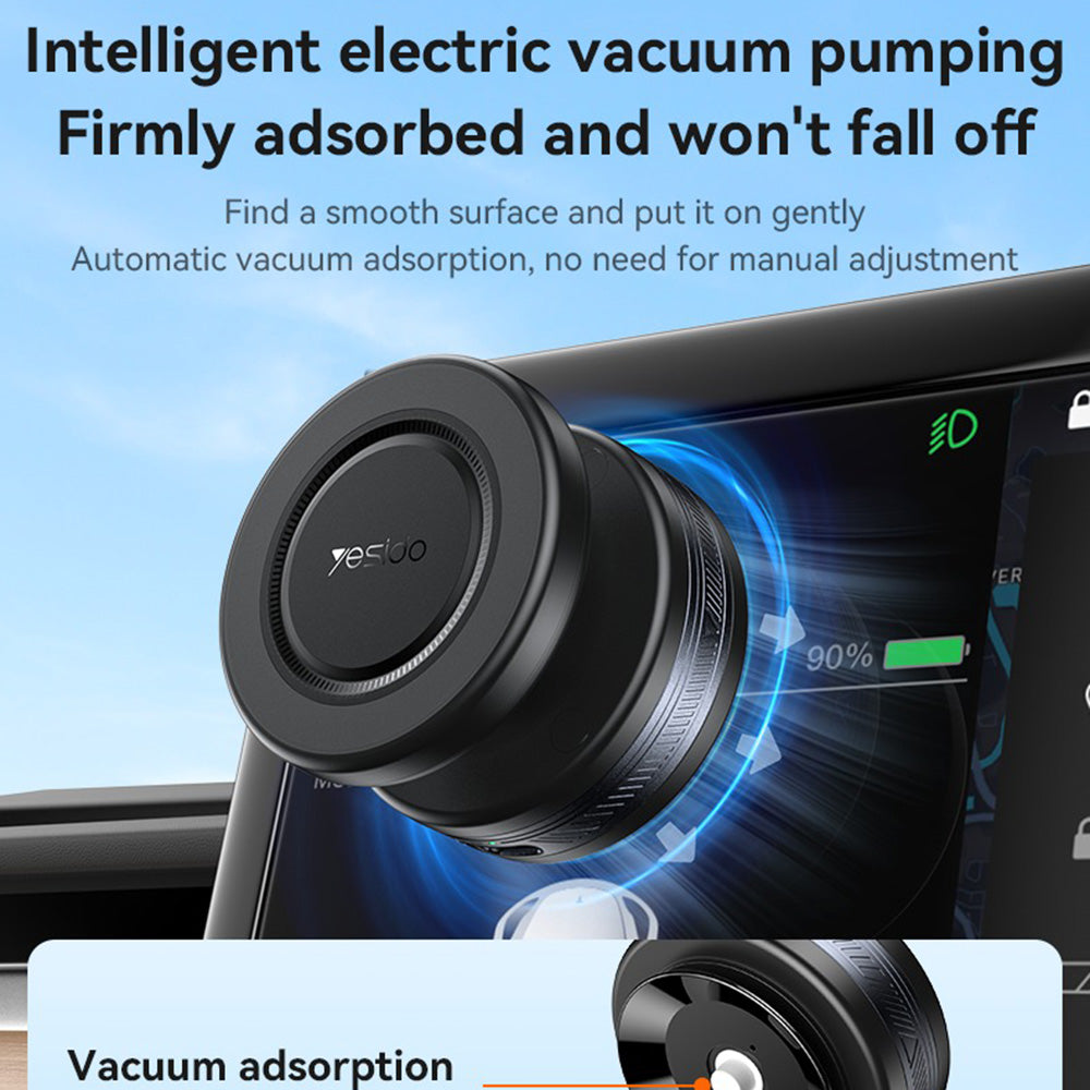 Magnetni avtomobilski nosilec Yesido C224, Univerzalen, Črn