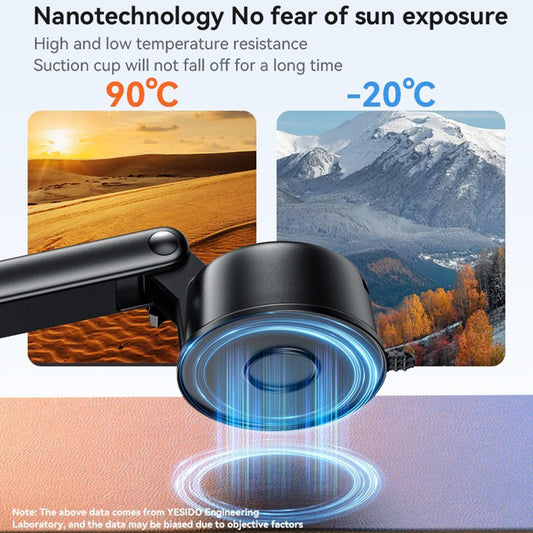 Magnetni avtomobilski nosilec Yesido C266, Univerzalen, Črn