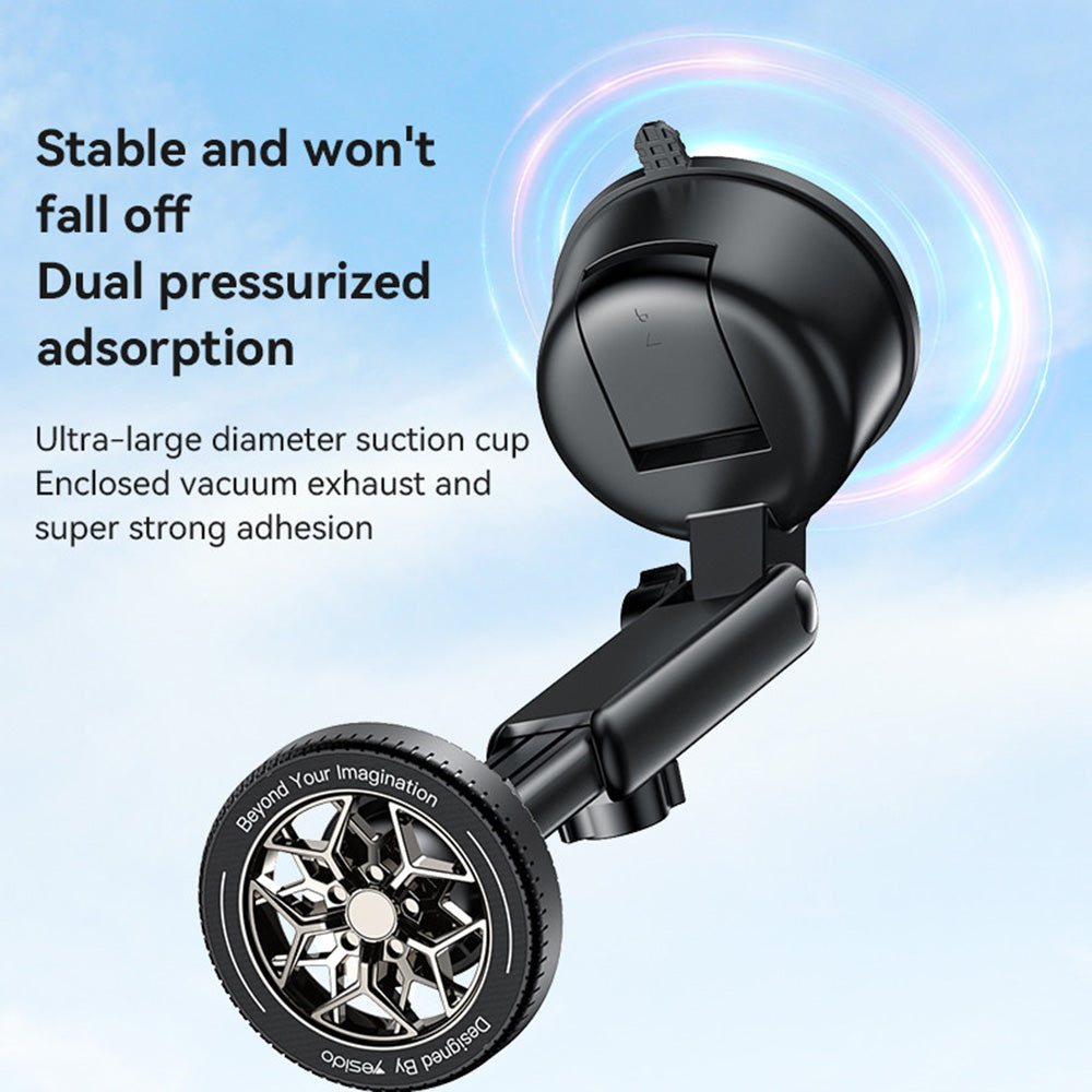 Magnetni avtomobilski nosilec Yesido C266, Univerzalen, Črn